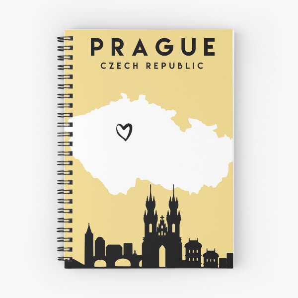 Item preview, PRAGUE CZECH REPUBLIC LOVE CITY SILHOUETTE SKYLINE ART designed and sold by deificusArt.