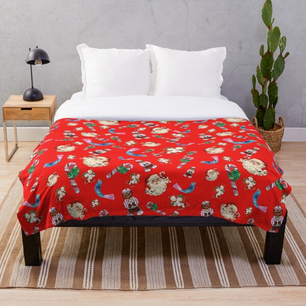 Item preview, Vintage Christmas Pattern Red designed and sold by Retro Salt.