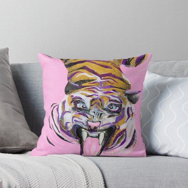 Item preview, Tiger in the pink bath designed and sold by emiliajesenska.