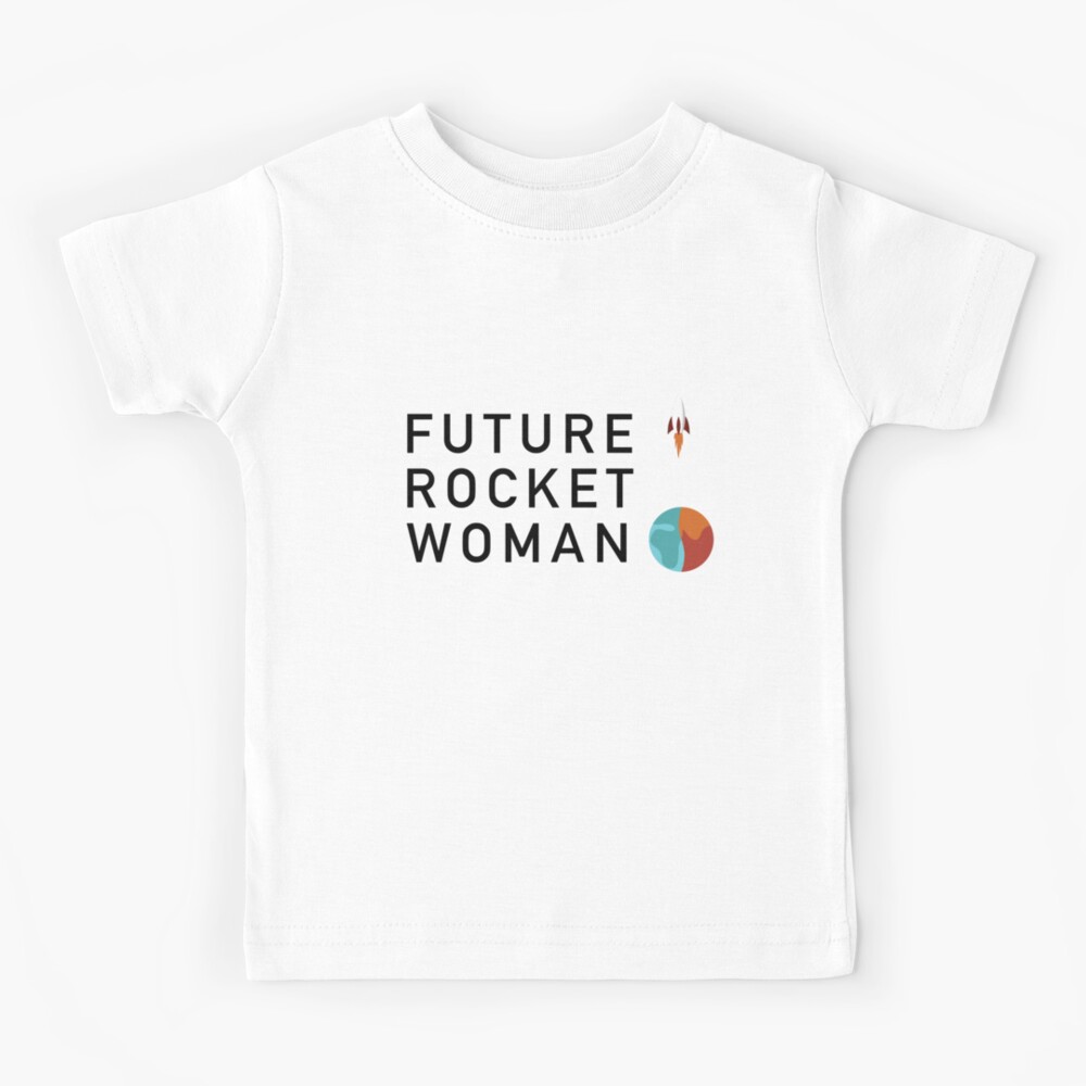 Future Rocket Woman - Kids Black Text Kids T-Shirt