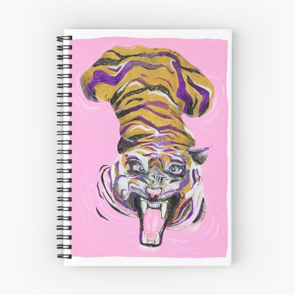 Item preview, Tiger in the pink bath designed and sold by emiliajesenska.