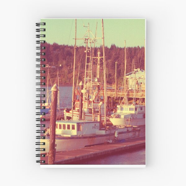 Item preview, Fishing boats docked on the river designed and sold by jklune.