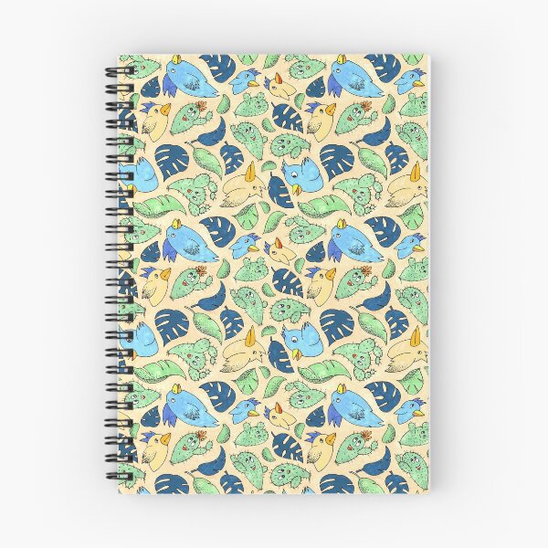 Item preview, Pattern with animals for children - birds and cactuses designed and sold by Pia Kolle.