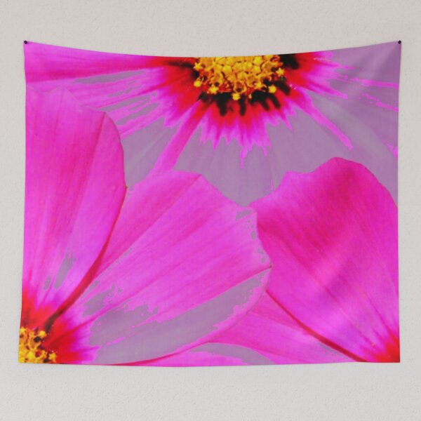 Item preview, GREY- FUCHSIA ABSTRACTED FLORAL  designed and sold by sharlesart.