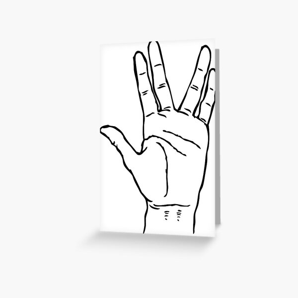 Live long and prosper Greeting Card