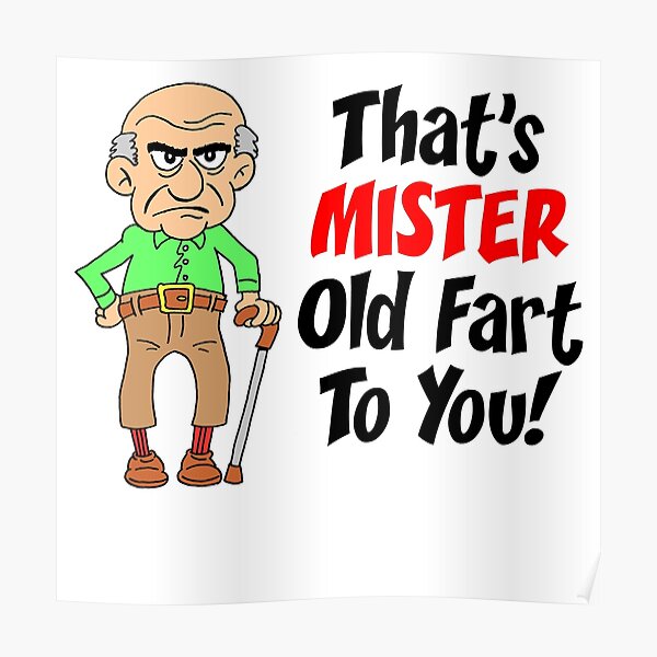 Mr old. To old. Old fart PNG.