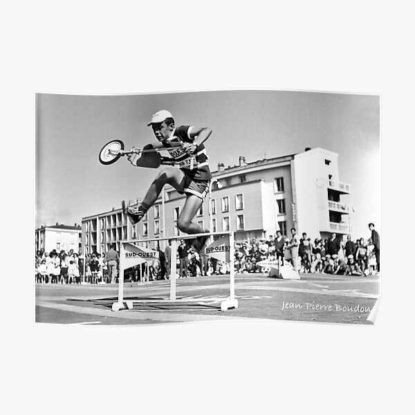 Course de trottinettes, années 60 (©JP Boudon) Poster