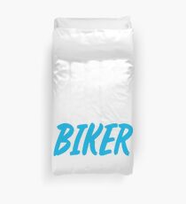 Biker motorcycle rider Duvet Cover