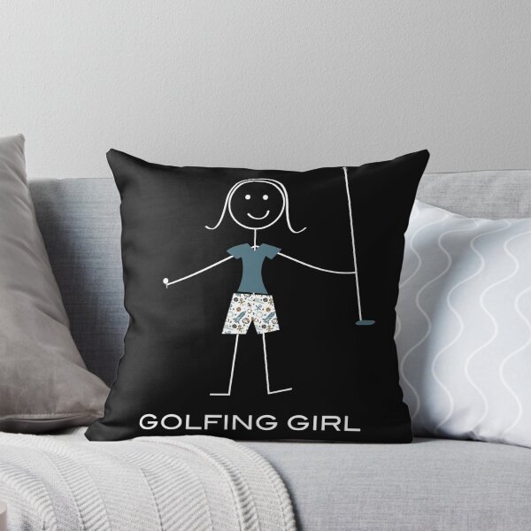 Item preview, Funny Womens Golf Golfing Girl Illustration designed and sold by whyitsme.