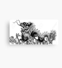 Brüllender Drache Metallbild