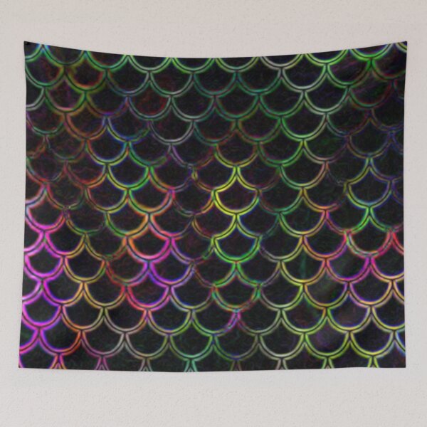 Item preview, Neon fish scales designed and sold by jaime terracciano.