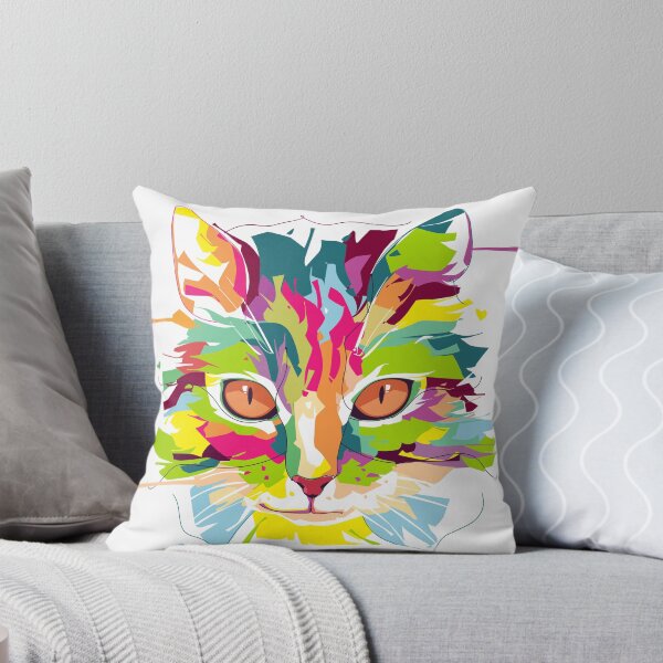 Item preview, Diseño colorido del arte pop del gatito del gato designed and sold by JenBoyte.