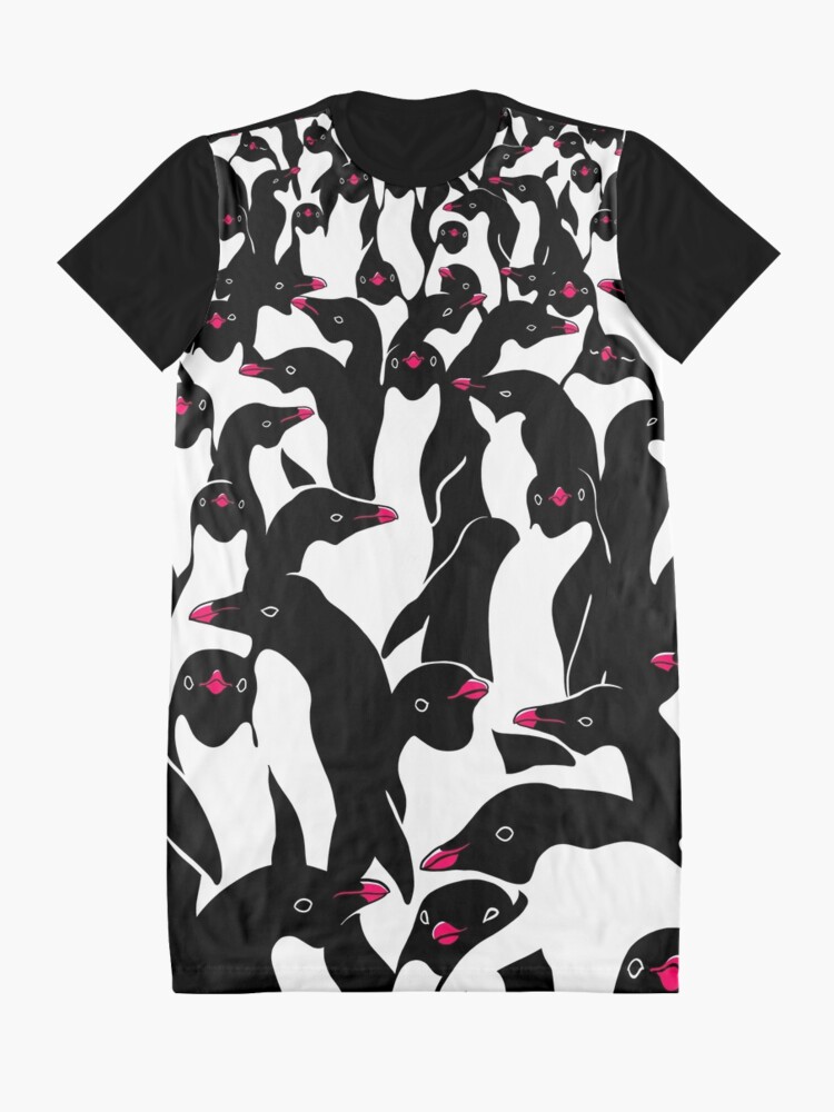 Alternate view of meanwhile penguins II Graphic T-Shirt Dress