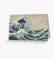Tarjeta de felicitación La gran ola de Gyarados