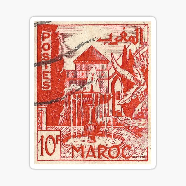 Timbre Marocain Sticker