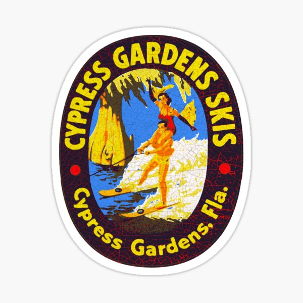 Cypress Gardens Florida - vintage Car Decal Sticker