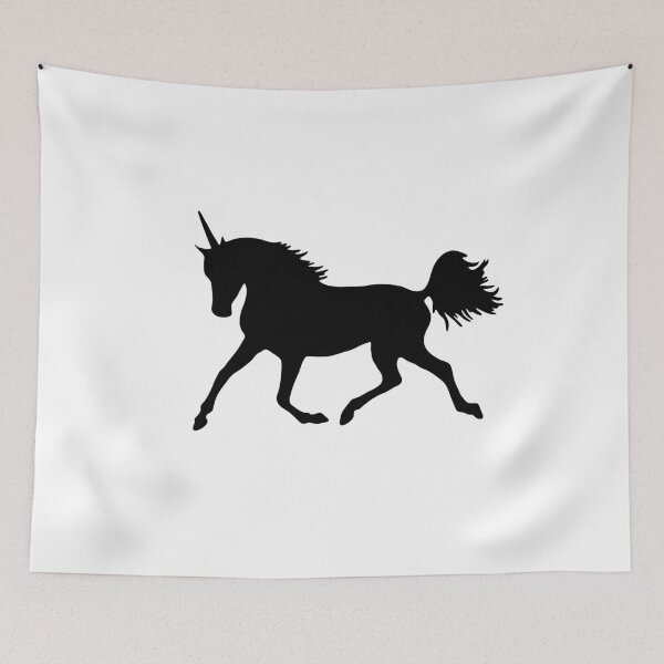 Item preview, Unicorn silhouette black designed and sold by Fran Fryberg.