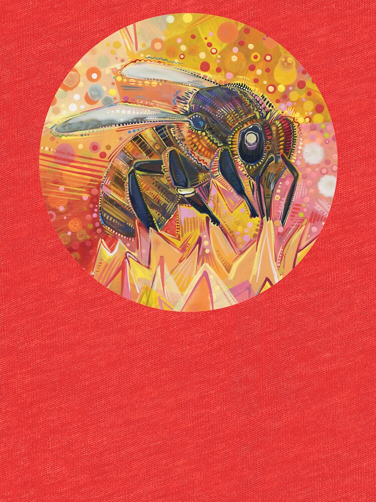 Western Honey Bee Painting - 2012 by gwennpaints