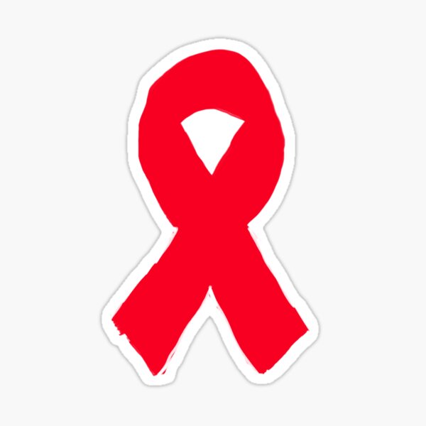 &ldquo;Red Ribbon&rdquo; Sticker for Sale by Dimstarart | Redbubble