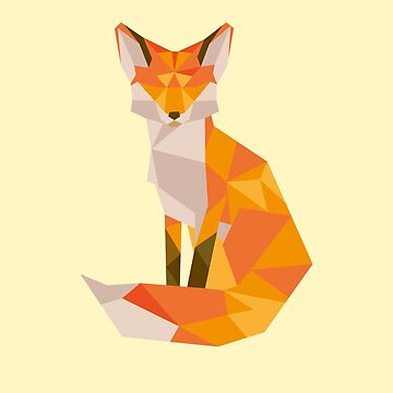 Artwork thumbnail, Geometric Fox by jamiehammond