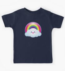 Kawaii Shiny Rainbow Kids Tee