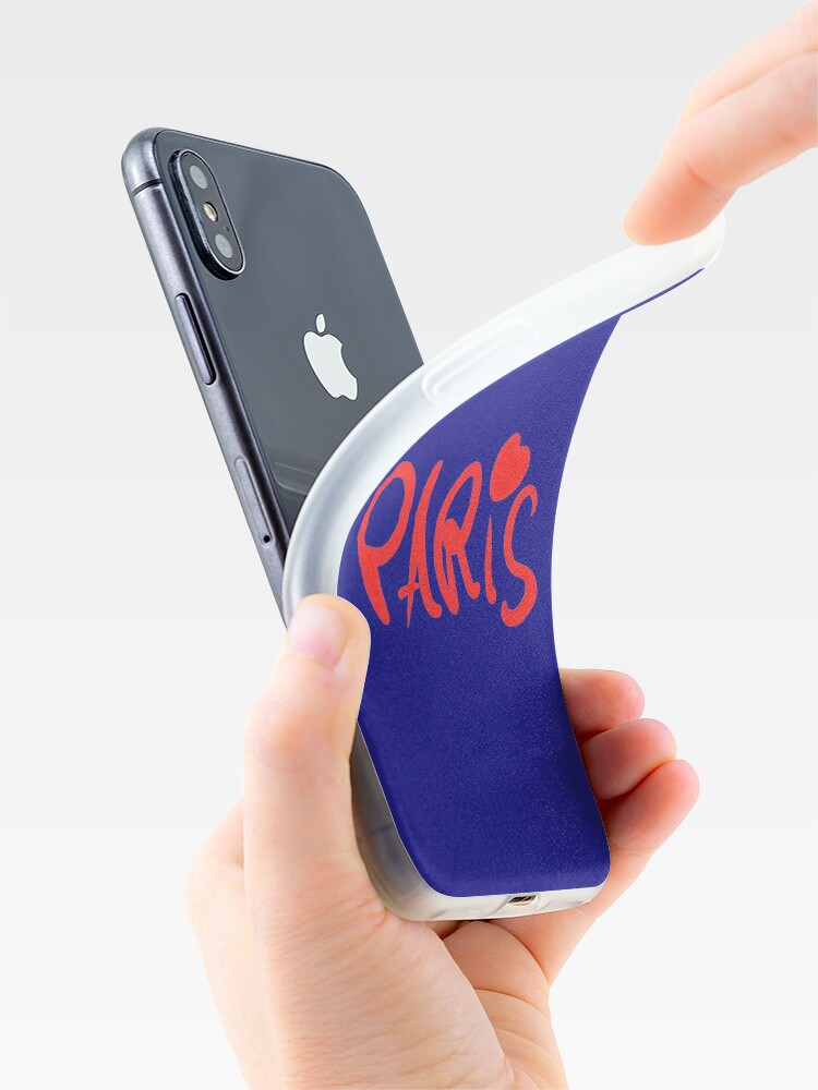 Vista alternativa de Funda de iPhone I love Paris | Logo de letras de Paris
