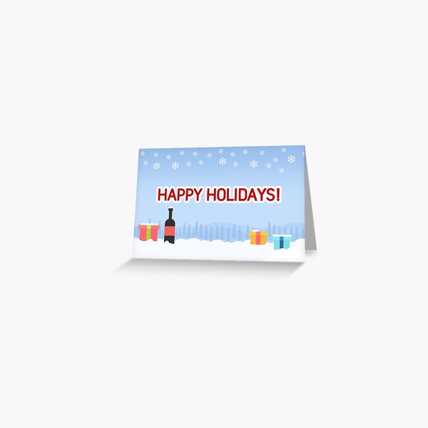 Happy Holidays Greetings Card Greeting Card
