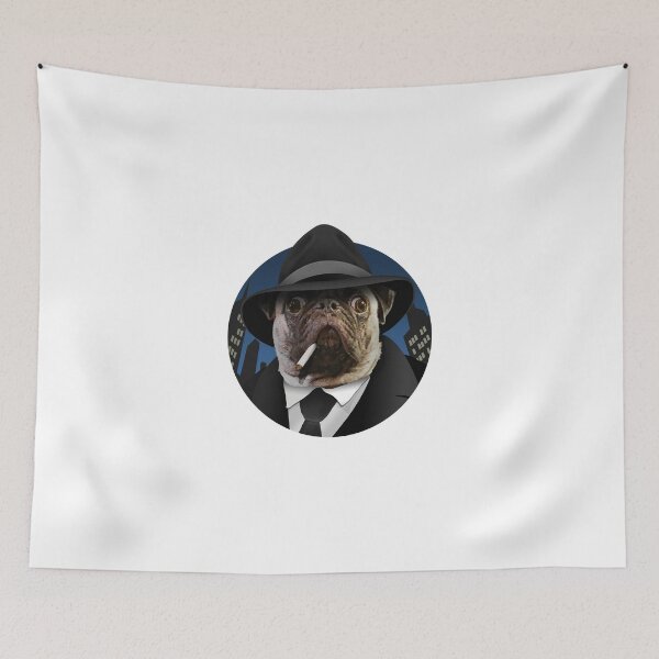 Item preview, Gangster Pug designed and sold by ChewBug Designs.