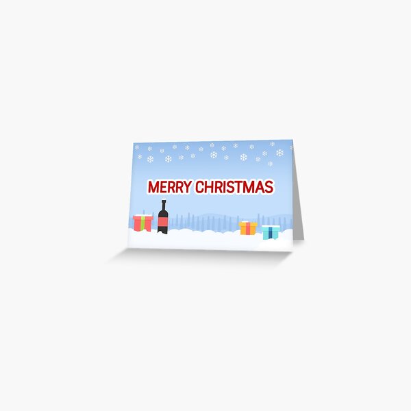 Merry Christmas Greetings Card Greeting Card