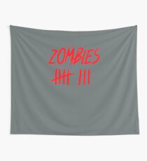 zombie kill count bloody hash count Wall Tapestry