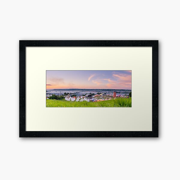 Item preview, Glastonbury Festival at Sunset Panorama with Tipis designed and sold by oindypoind.