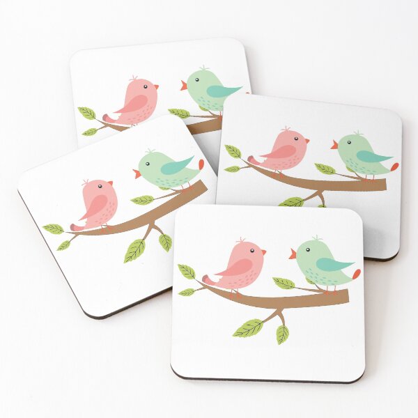 Item preview, Cute birds on a twig designed and sold by PepaAnaRB.