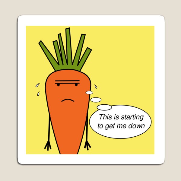 Kevin the Carrot depressed Magnet