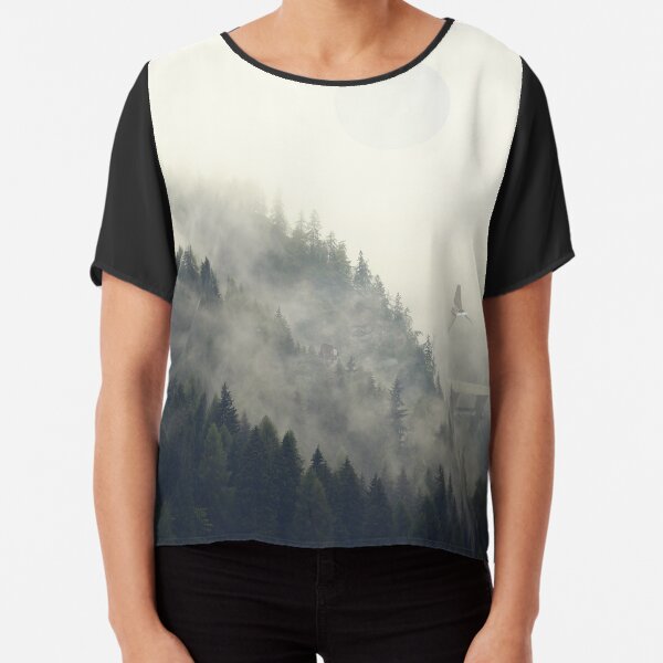 Forest Moon Chiffon Top