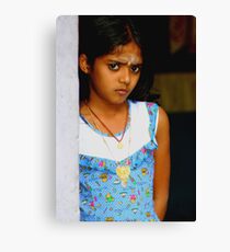 Girl with Stare Canvas Print