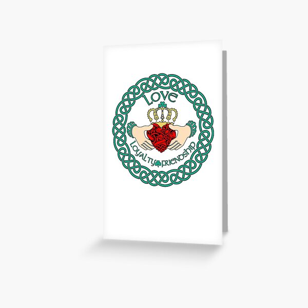 Item preview, Irish Claddagh Ring Love Loyalty Friendship Celtic Pattern designed and sold by funnytshirtemp.