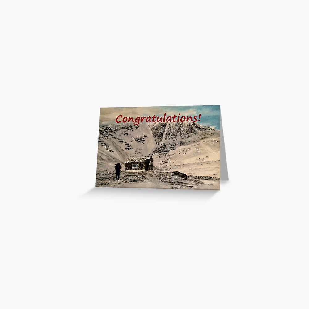 Scottish Mountains Congratulations Card Greeting Card