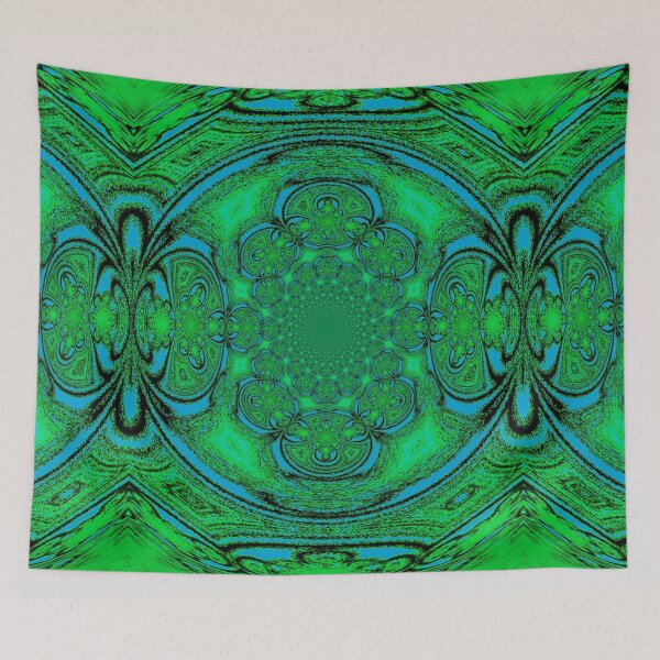 Item preview, Blue Green Gateway Fractal Reflection designed and sold by ianearthcore.