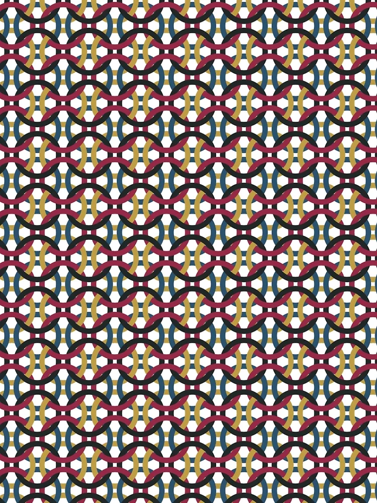 Thumbnail 5 of 5, A-Line Dress, Loop Pattern designed and sold by VibrantDesign.