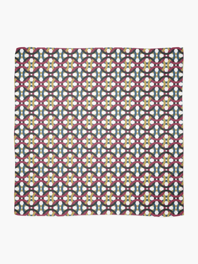 Thumbnail 2 of 3, Scarf, Loop Pattern designed and sold by VibrantDesign.