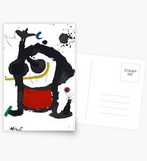 Postales Joan Miro, Bethsabée 1972 Reproducción de ilustraciones, grabados, pósters, camisetas, bolsos, hombres, mujeres, niños