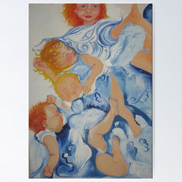 Item preview, Children in blue designed and sold by Sarah Bruhn.
