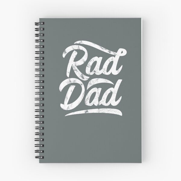 Item preview, Rad Dad distressed effect white script text designed and sold by Scoopivich.