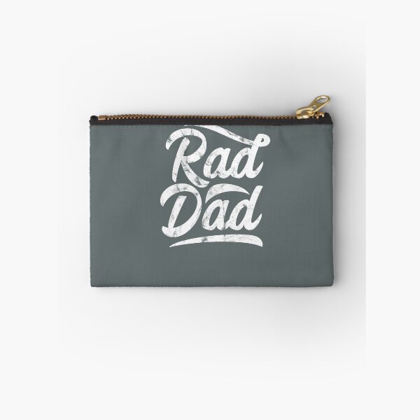 Item preview, Rad Dad distressed effect white script text designed and sold by Scoopivich.
