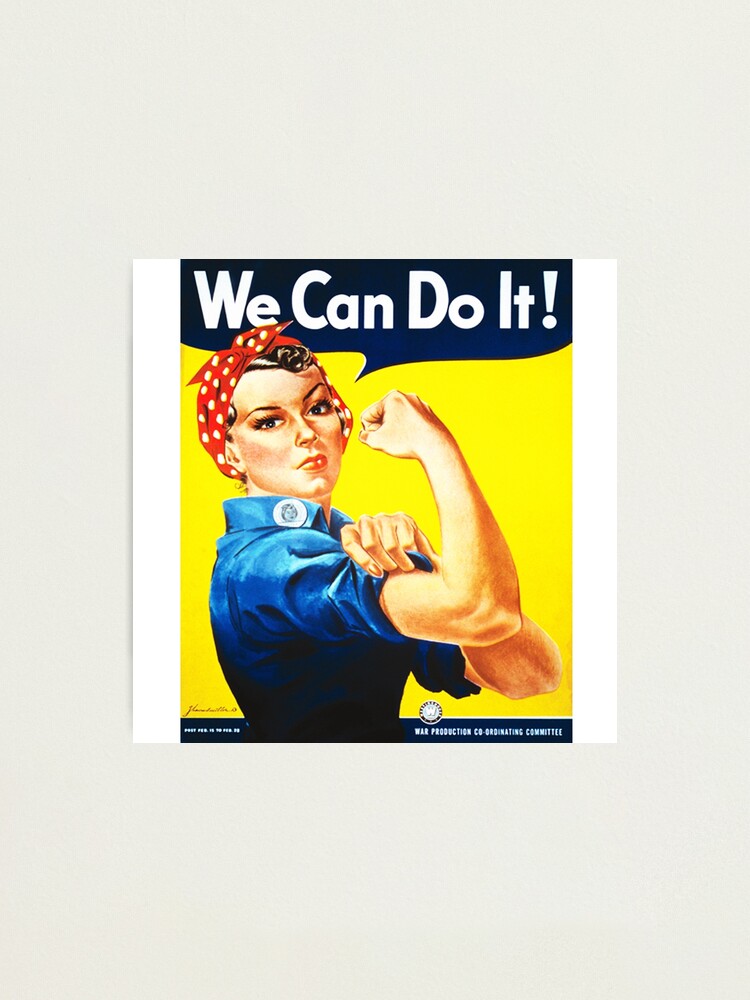 We Can Do It Rosie Riveter Classic War Poster Print New 1942