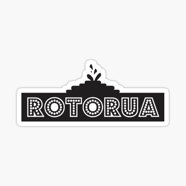 "Rotorua, New Zealand" Sticker by Kiwidom Redbubble
