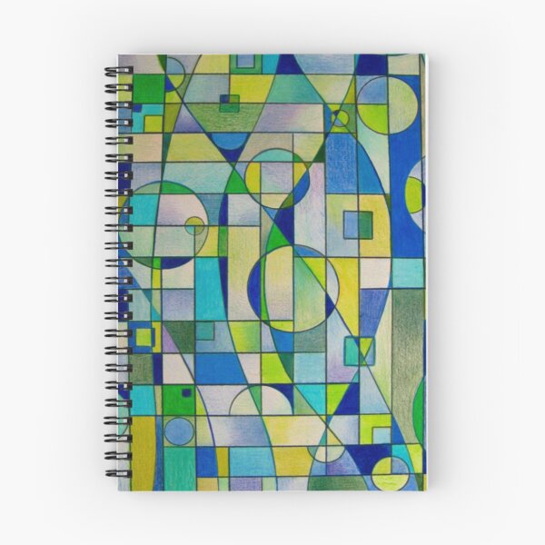 Item preview, Prismacolor Geometric - Blues/Greens - Pattern designed and sold by MelDavies.