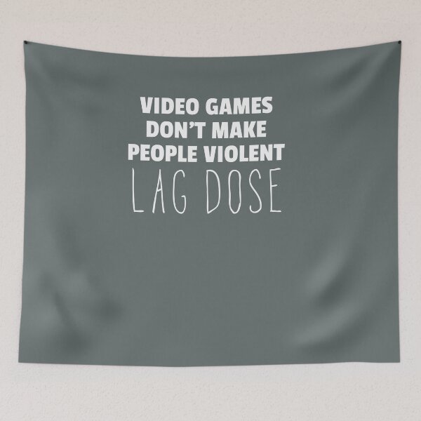 Item preview, Video Games Dont Make people violent lag does designed and sold by Scoopivich.