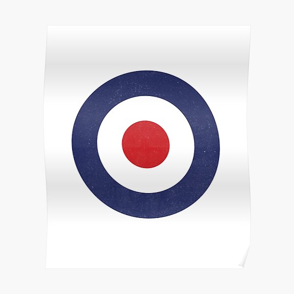 Mod 60s Pop Art Target Poster