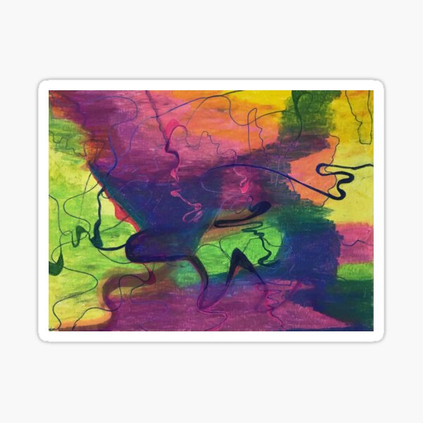 Item preview, Colorful Abstract Cloud Swirling Lines designed and sold by Annette Marionneaux Stevenson.